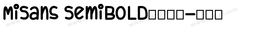 MiSans Semibold小米公司字体转换